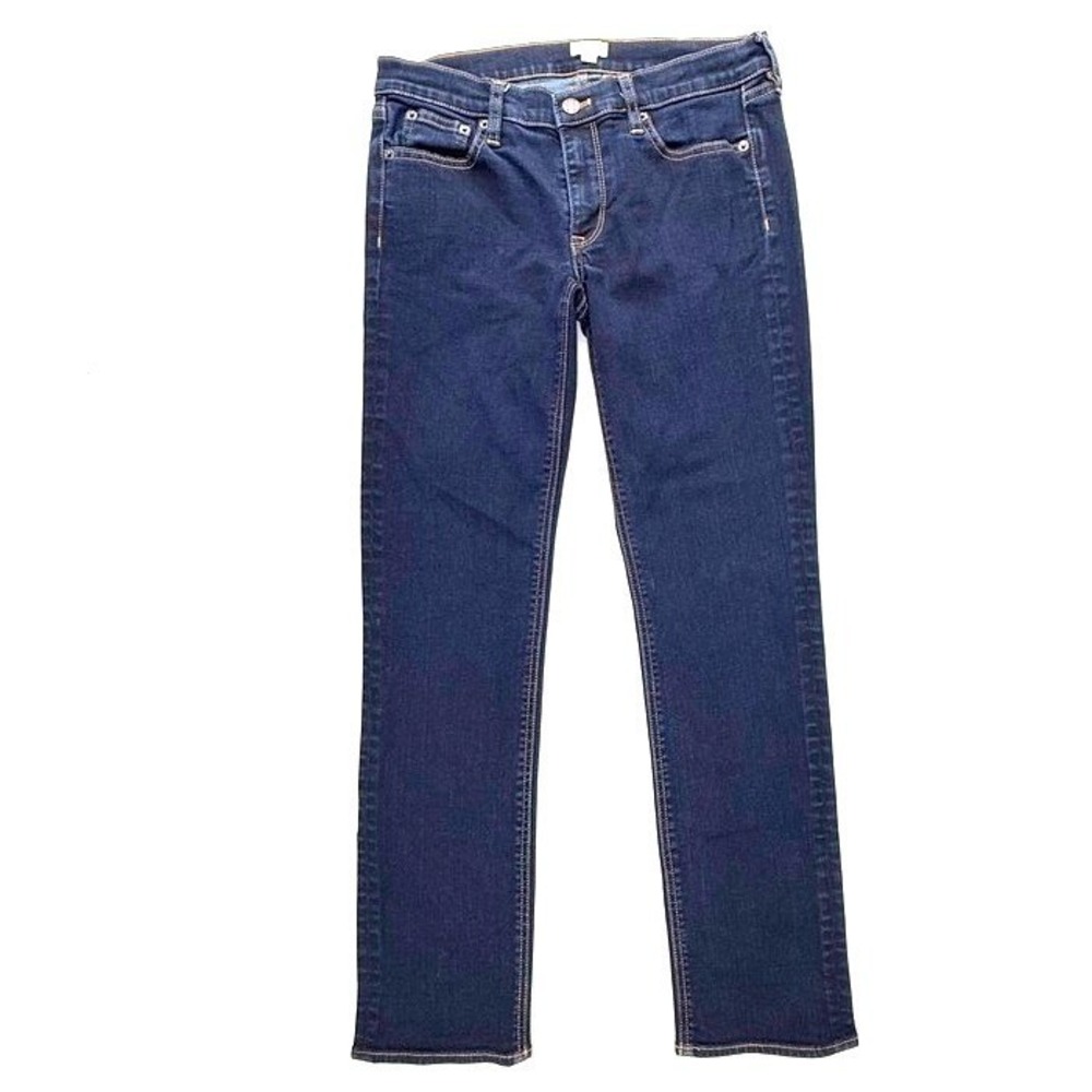 J Crew Stretch Dark Wash Skinny Jeans Women Size 27x31 - Picture 6 of 8